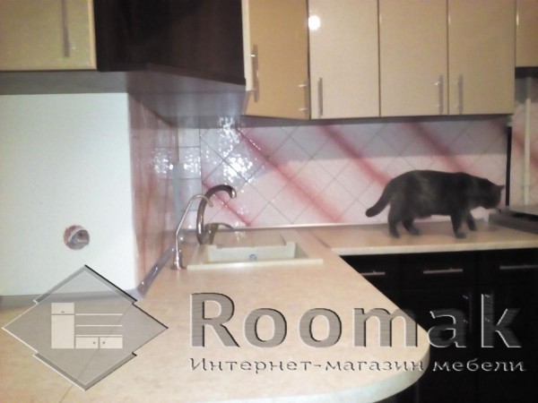 Кухня золото/мокко Мода (МДФ пленка)