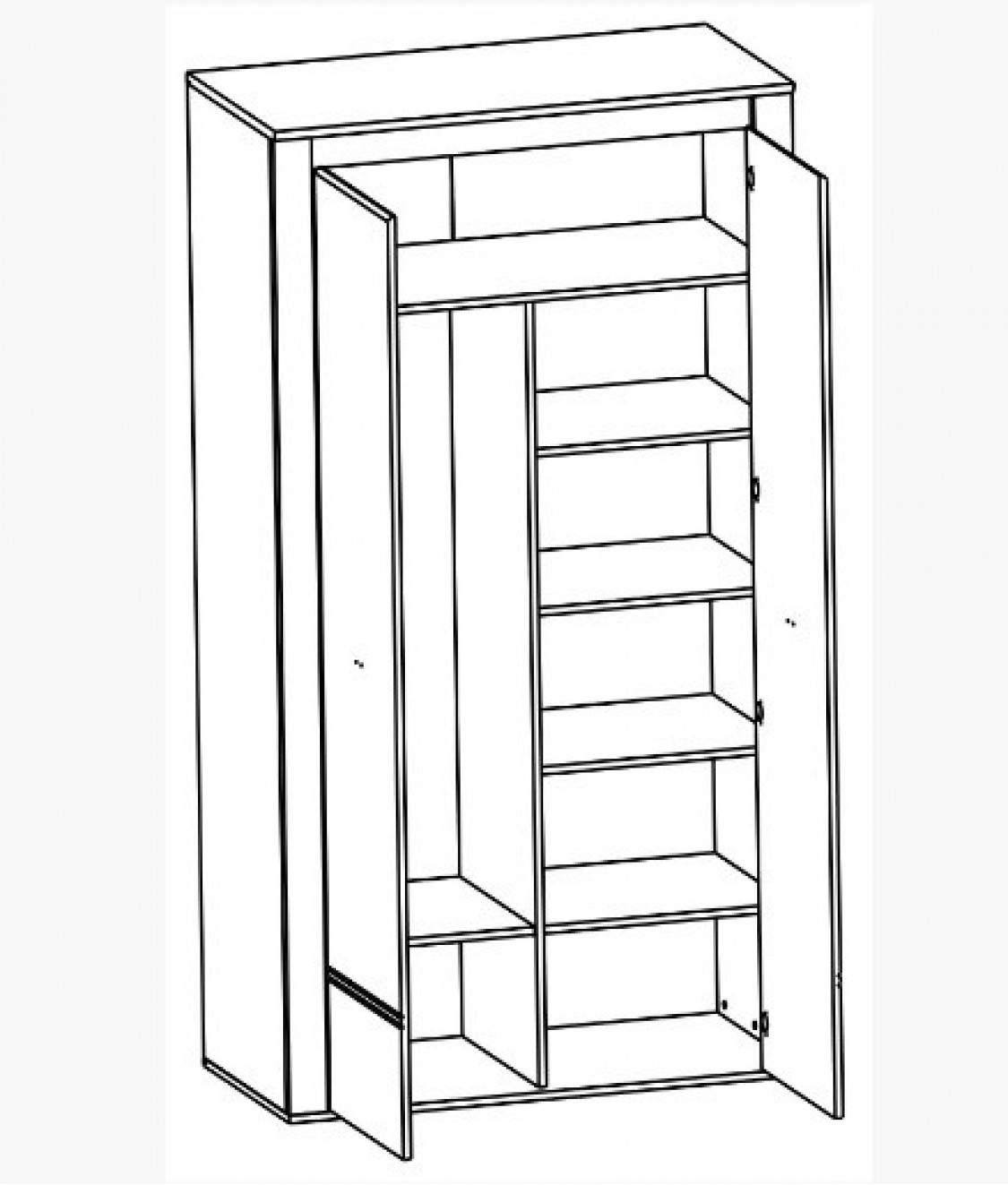 Шкаф комбинированный SZF2D Селена