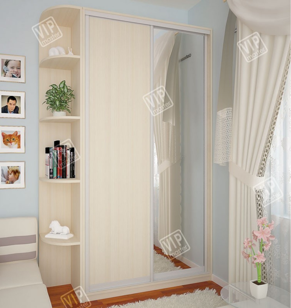 Шафа-купе 2Д 1,1м (450)