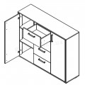 Комод KOM2D4S Прайм