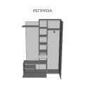 Передпокій Реприза (дуб білий/сатин)