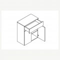 Тумба KOM2D1S Анси
