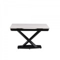 Стіл Sunrise DT-2305S Matt silver white