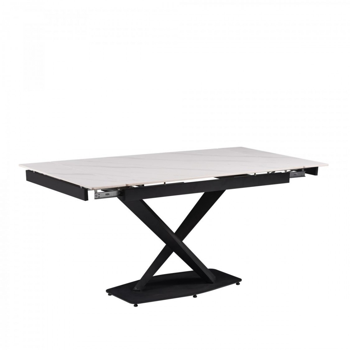 Стіл Sunrise DT-2305S Matt silver white
