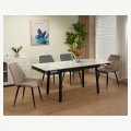 Стіл Ashwood DT2402-B white glossy