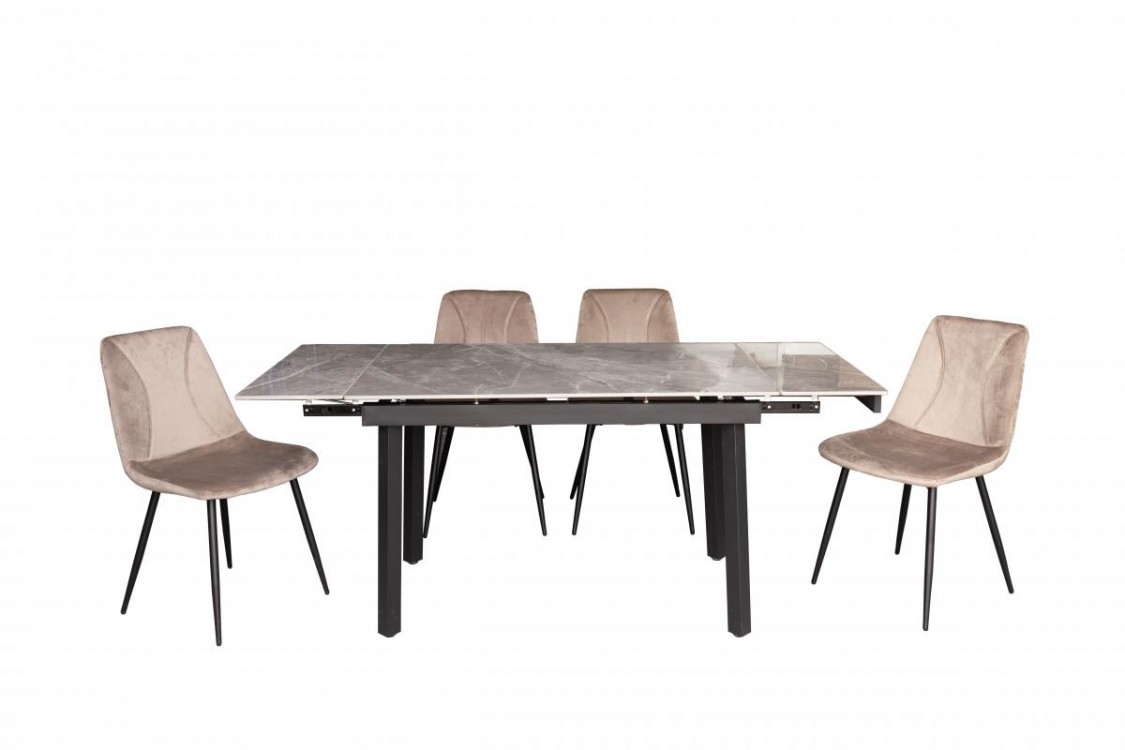 Стіл Ashwood DT2402-B Grey glossy
