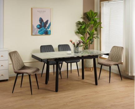 Стіл Ashwood DT2402-B Grey glossy