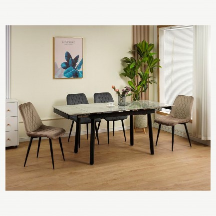Стіл Ashwood DT2402-B Grey glossy