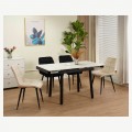 Стіл Ashwood DT2402 Matt silver white