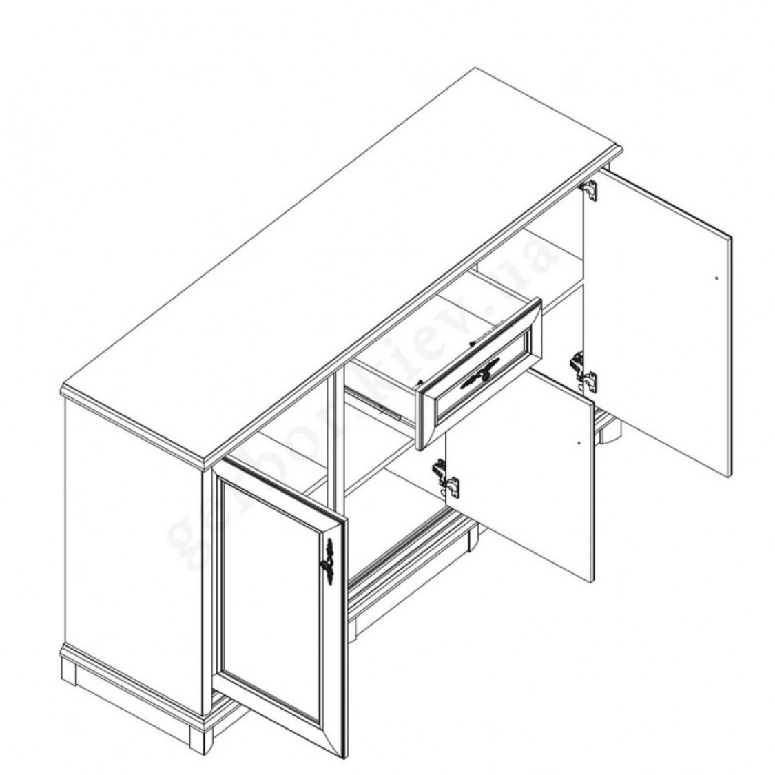 Комод 3D1S Соната нью