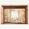 Тоскана Лукка Зеркало с карнизом 1,54м