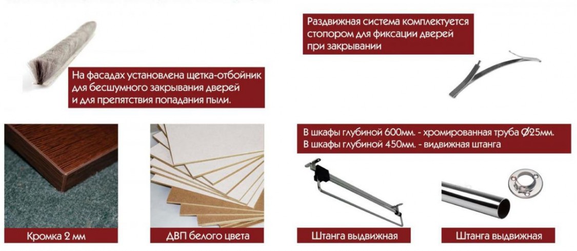 Шкаф-купе 4Д 2,7м МС