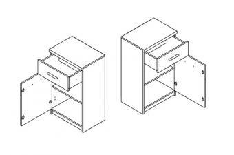 Тумба KOM1D1S Шанталь foto 2