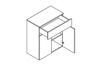 Тумба KOM2D1S Ансі foto 2