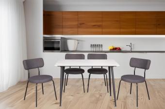 Стіл Davis WT-7SA Matt silver white foto 2