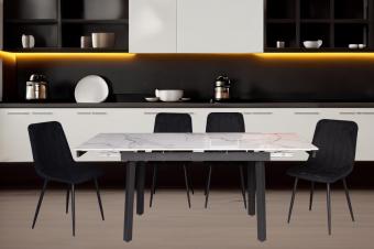 Стіл Ashwood DT2402-B white glossy foto 7