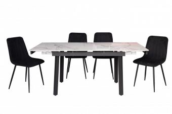 Стіл Ashwood DT2402-B white glossy foto 2