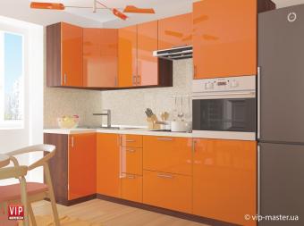 Кухня Цвет-микс/Color-mix 1*2,4м Комплект Оранжевый