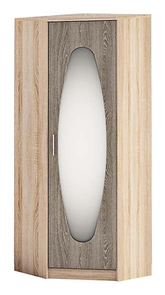 Угловой распашной шкаф с зеркалом КМ