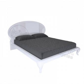 Кровать 2-х спальная Империя с мягкой спинкой 1,6х2,0 м