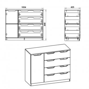 Комод-4+1М foto 8