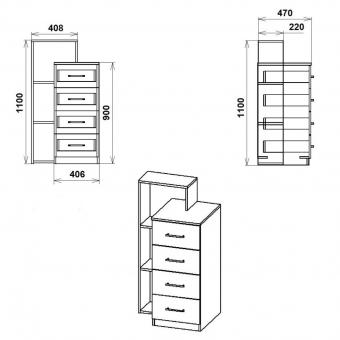 Комод-4-1Л foto 8