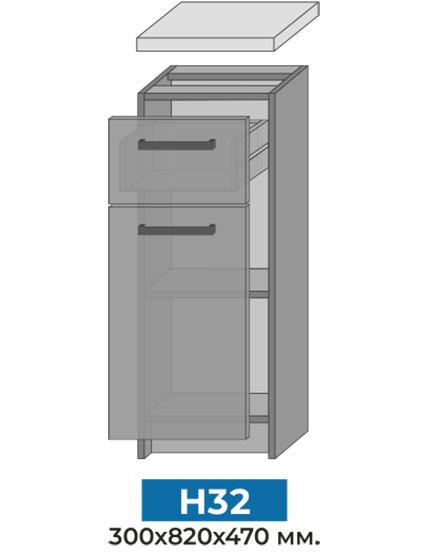Модульна кухня Nika Mebel Star n32_b