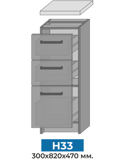 Модульна кухня Nika Mebel Star n33_b